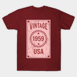 Vintage 1959 USA Pink T-Shirt